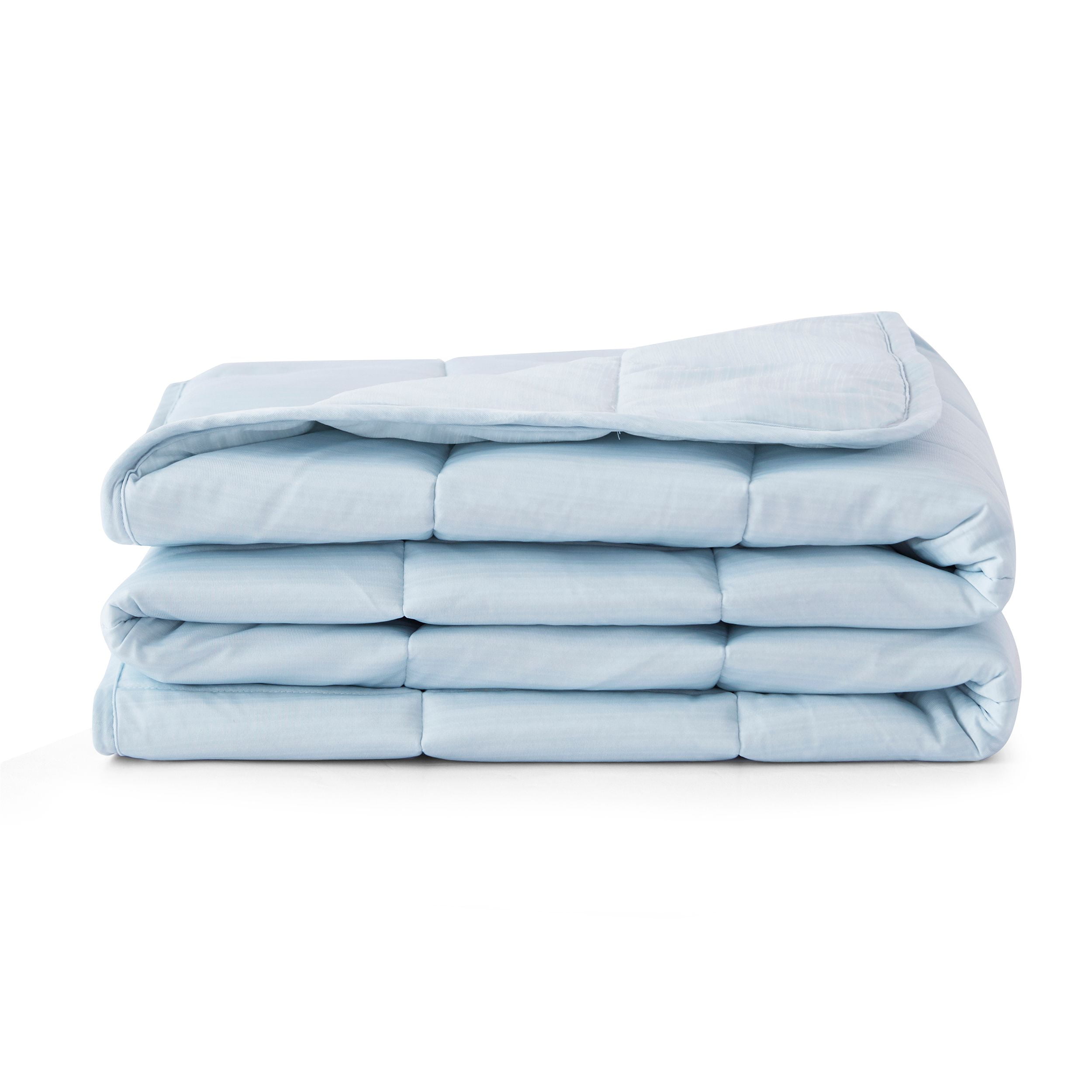 Dream Theory 15 lb Cooling Weighed Blanket 48"x72", Light Blue, Adult