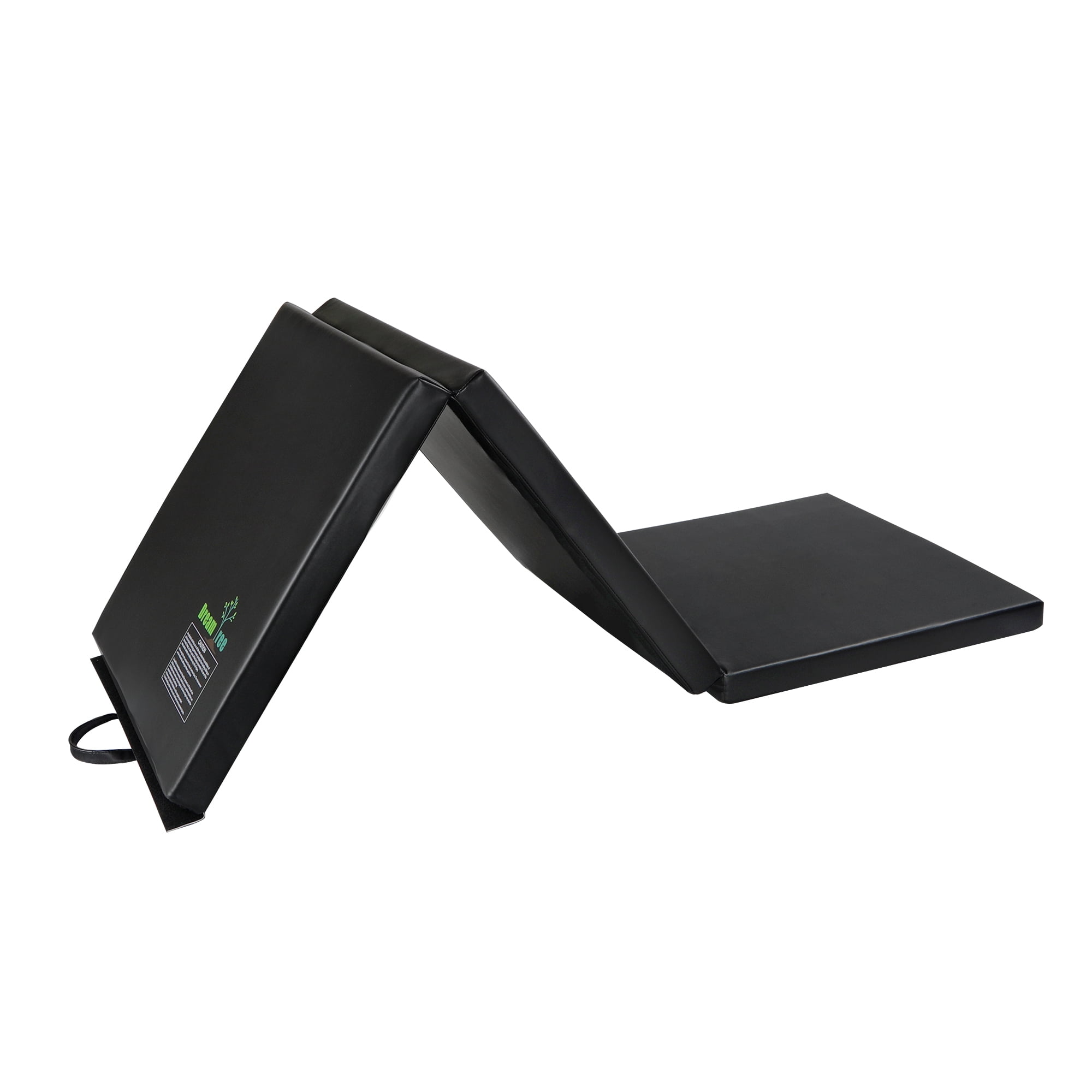 Dream Tree Gymnastics Mat, 2' x 6' Tri Folding Tumbling Mats with Carrying Handles for Home