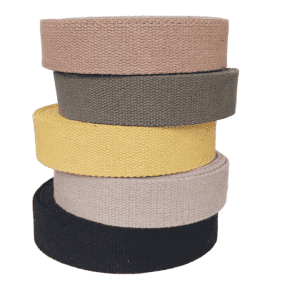 Dream Trimming Goods -Natural- 1.5 Inch 10 Yards Heavy Cotton Webbing Strap –Continuous Roll for Bag, Belts, Sewing & Craft Projects