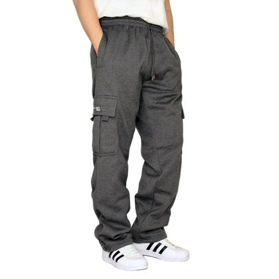 Dream USA Heavyweight Cargo Sweatpants, Charcoal, 4XL