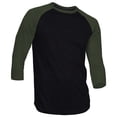 thumbnail image 1 of Dream USA Men's Casual 3/4 Sleeve Baseball Tshirt Raglan Jersey Shirt, 1 of 3
