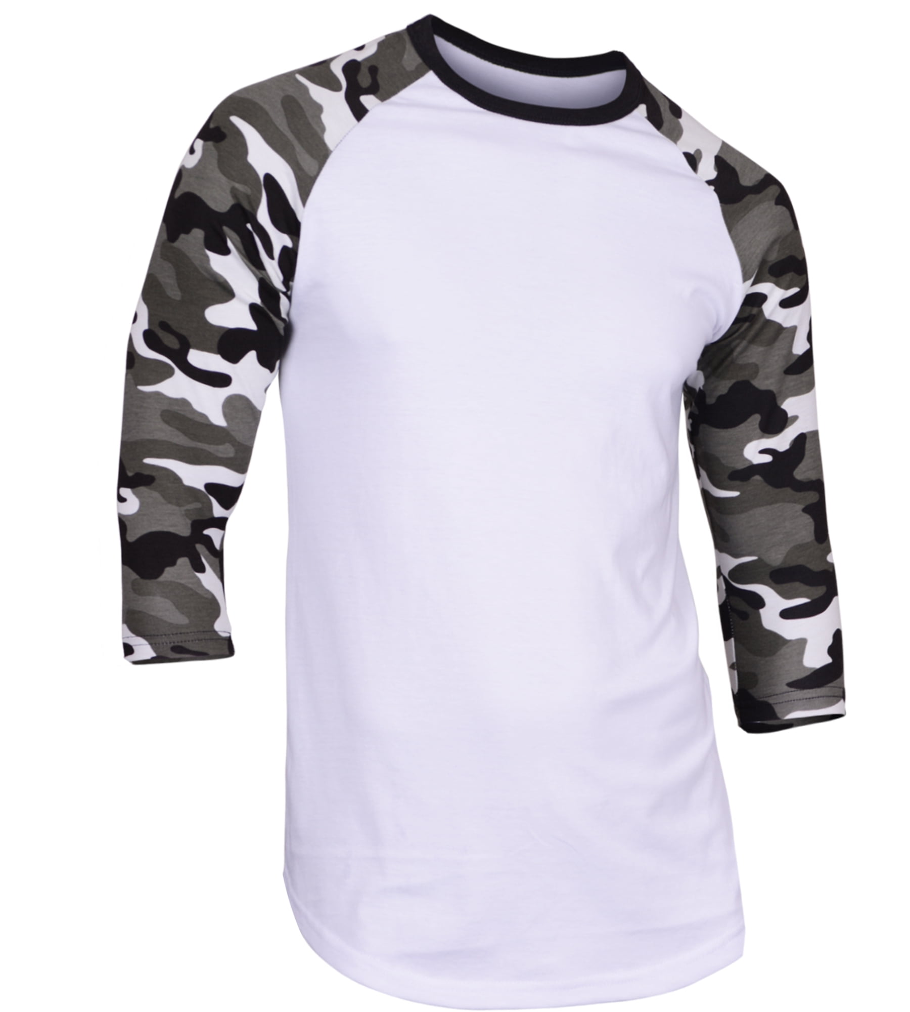 Dream USA Men's Casual 3/4 Sleeve Baseball Tshirt Raglan Jersey Shirt White/., W. Black & Purple, 3XL : Buy Online At Best Price In KSA - Souq Is Now