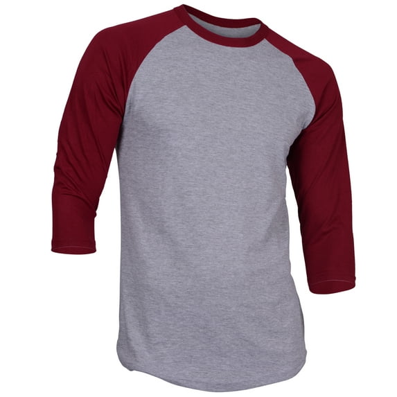 Dream USA Men's Casual 3/4 Sleeve Baseball Tshirt Raglan Jersey Shirt