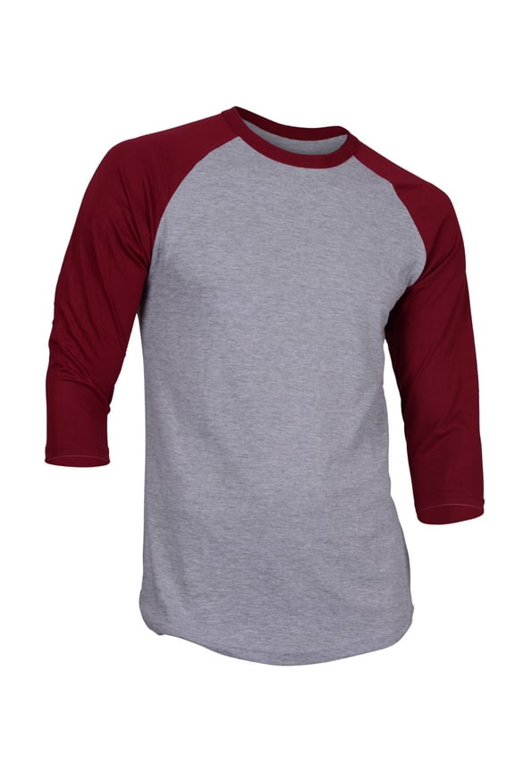 Men's Casual 3/4 Sleeve Baseball Tshirt Raglan Jersey Shirt