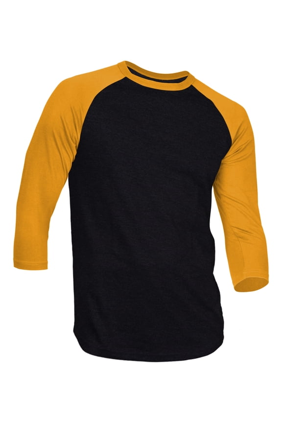 Men's Casual 3/4 Sleeve Baseball Tshirt Raglan Jersey Shirt