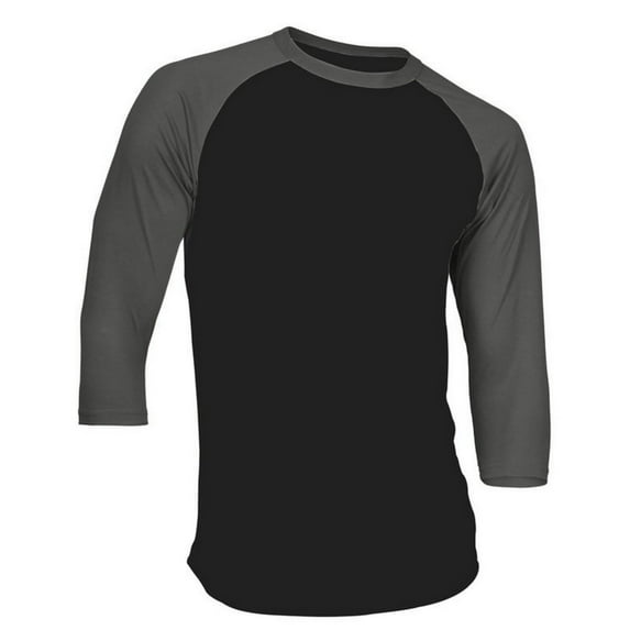 Dream USA Men's Casual 3/4 Sleeve Baseball Tshirt Raglan Jersey Shirt