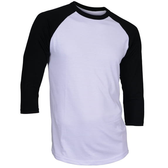 Dream USA Men's Casual 3/4 Sleeve Baseball Tshirt Raglan Jersey Shirt