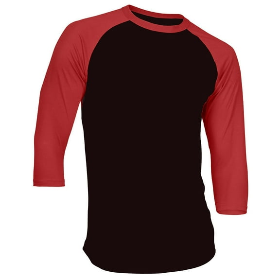 Dream USA Men's Casual 3/4 Sleeve Baseball Tshirt Raglan Jersey Shirt