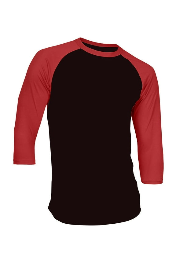 Men's Casual 3/4 Sleeve Baseball Tshirt Raglan Jersey Shirt