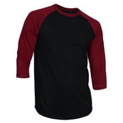 DREAM USA Men's Casual 3/4 Sleeve Baseball Tshirt Raglan Jersey Shirt