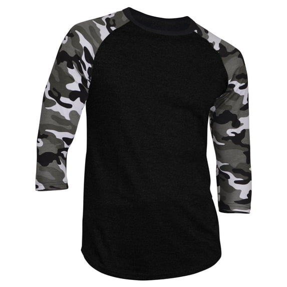 Dream USA Men's Casual 3/4 Sleeve Baseball Tshirt Raglan Jersey Shirt