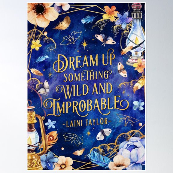 Dream Up Poster Wall Art, Modern Wall Decor For Living Room Bedroom, 16x24 UNFRAMED