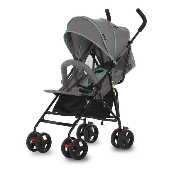 Dream On Me Vista Moonwalk Stroller, Lightweight Infant Stroller with Compact Fold, Multi-Position Recline, Canopy with Sun Visor, Perfect for Traveling and Theme Parks, Mint