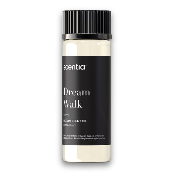 Scentia Dream Walk Diffuser Oil Inspired by We.stin Hotel - 20 ml 0.67 fl oz - Essential Oil Blend White Tea, Cedarwood Notes for Aroma Diffusers and Humidifiers, Made in USA