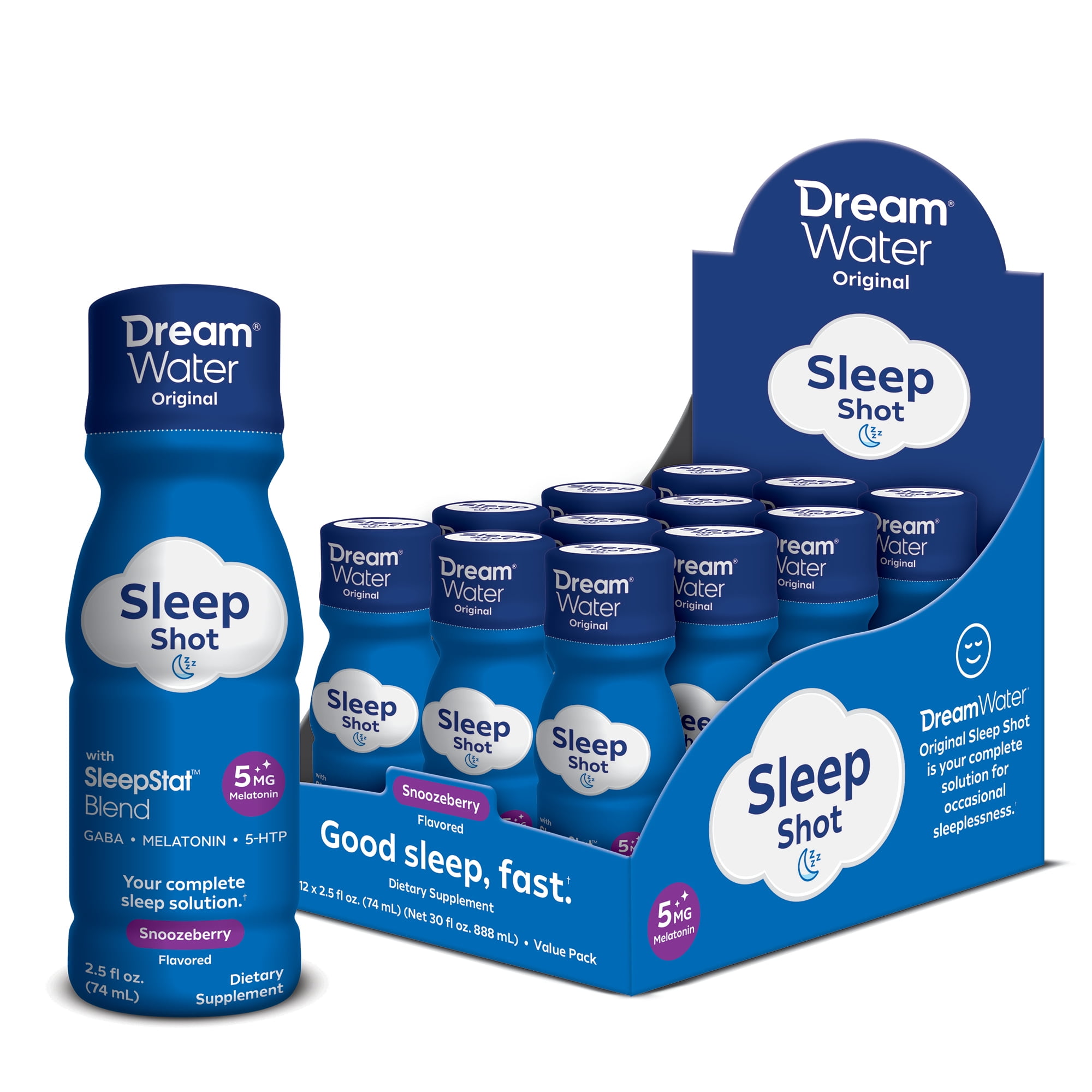 Dream Water Relaxing Beverage Sleep Aid Supplement; Calming