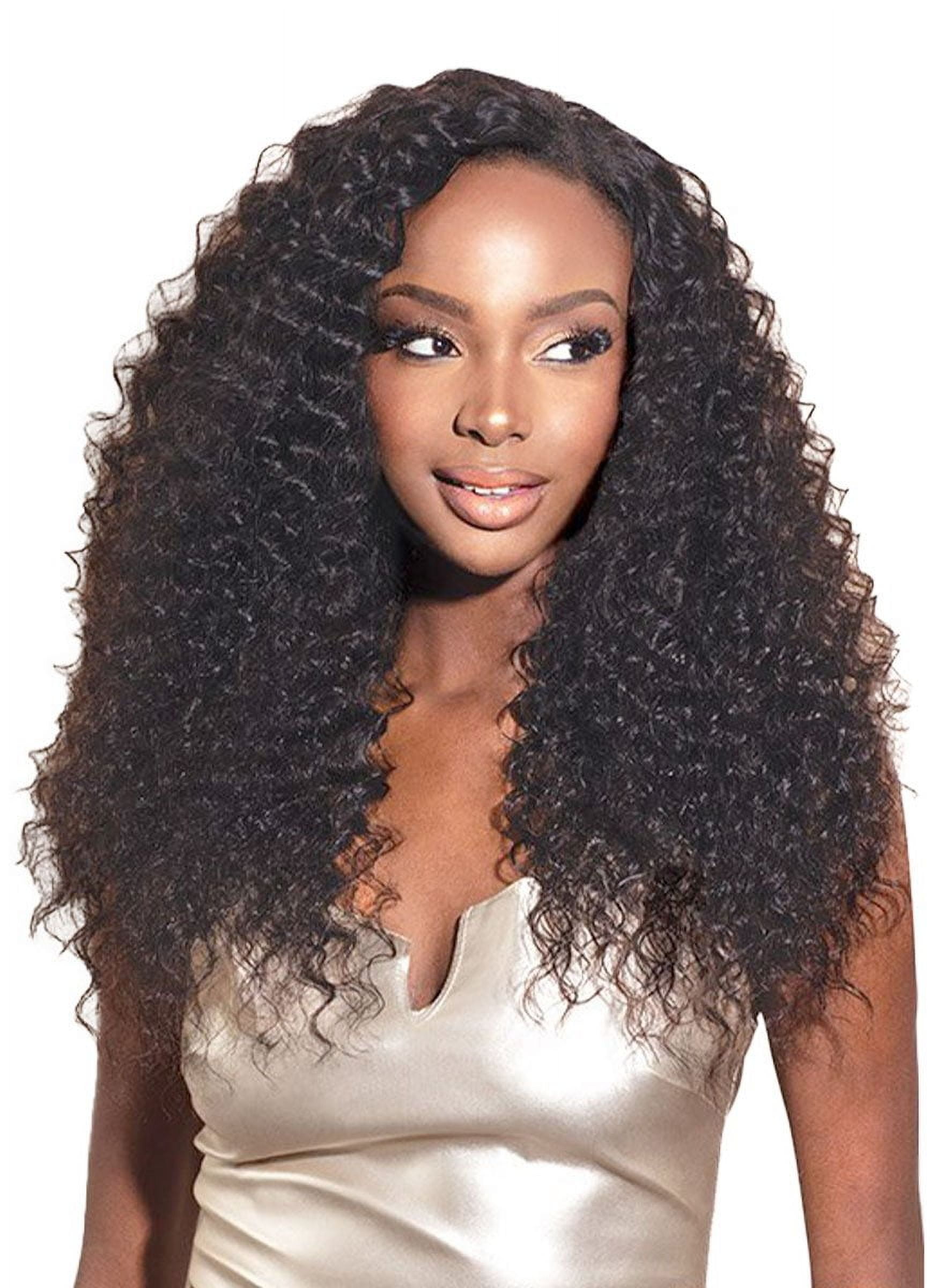 Dream Weaver Deep Curl Human Hair Bundle / Natural / 16+18+20 Beauty Supply