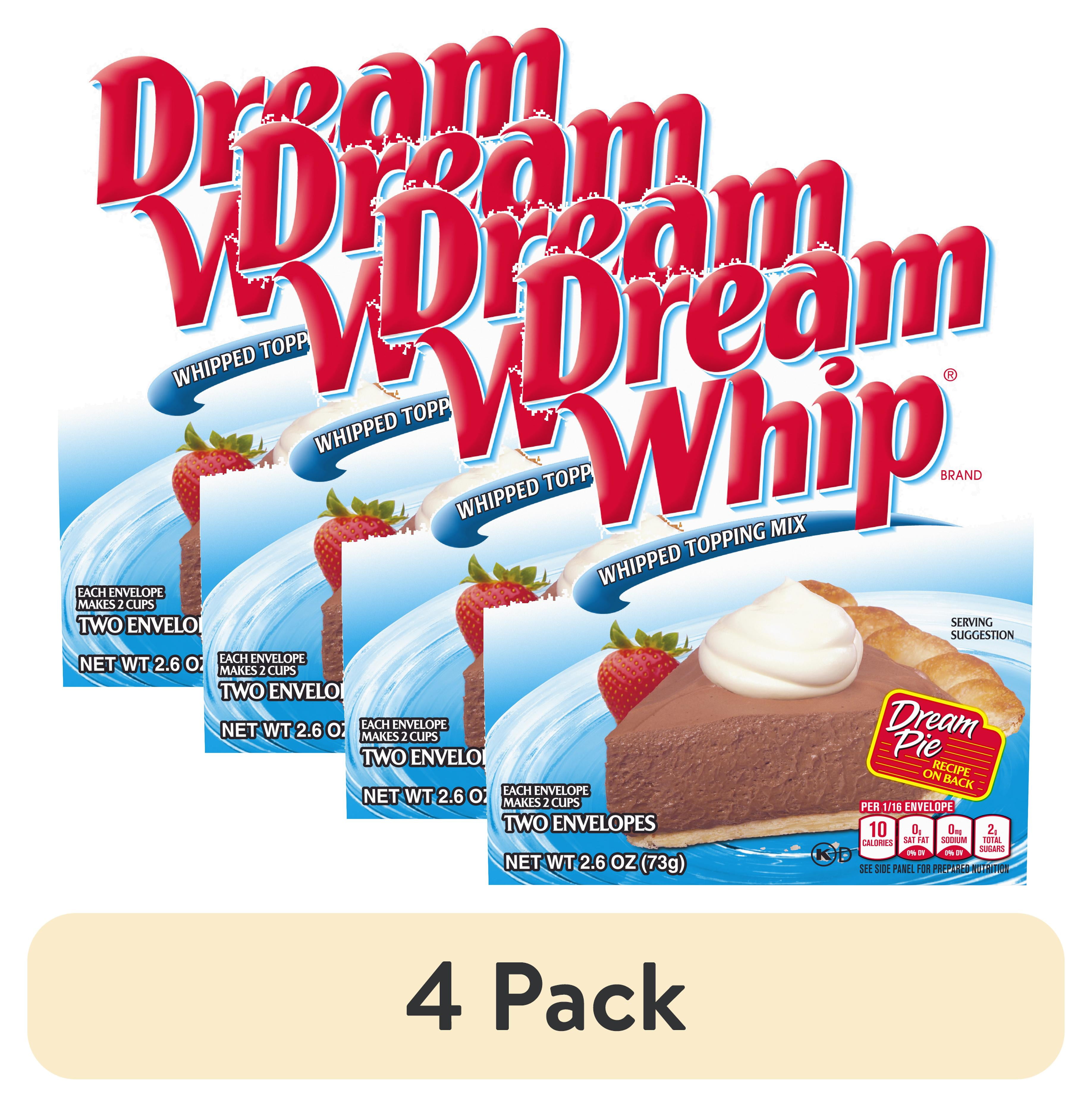 (4 pack) Dream Whip Whipped Topping Mix, 2 ct Packets