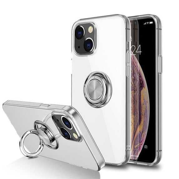 Dream Wireless 6.7 in. Airlite Invisible Ring Case with Thick Clear TPU Shockproof Protection for iPhone 14 Plus, Clear
