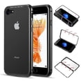 thumbnail image 1 of Dream Wireless ALIP8-SNAP-BK Aluminum Magnetic Instant Snap Case with Tempered Glass Back Plate for iPhone 8 & 7 - Black, 1 of 8