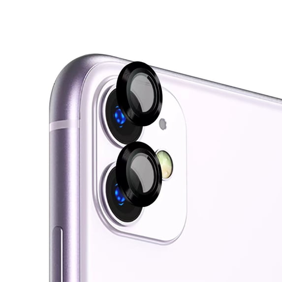 Dream Wireless Camera Lens Protector Anti Scratch HD Tempered Glass Camera Screen Protector for iPhone 12, 12 Mini & 11, Black