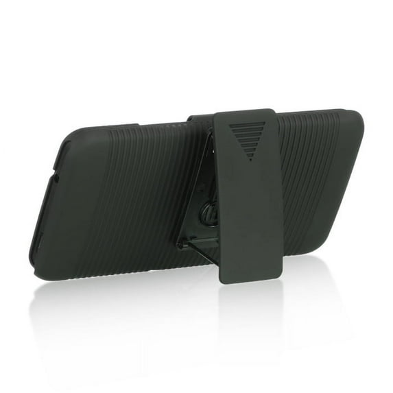 Dream Wireless HSCHTCM7BK-R HTC One M7 Snap on Case with Holster Combo, Black