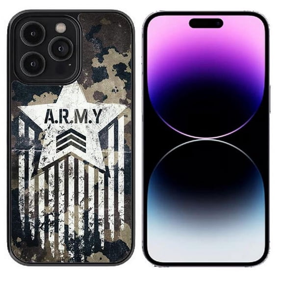 Dream Wireless 6.7 in. Army High Resolution Design Print Case for iPhone 13 Pro Max, Black