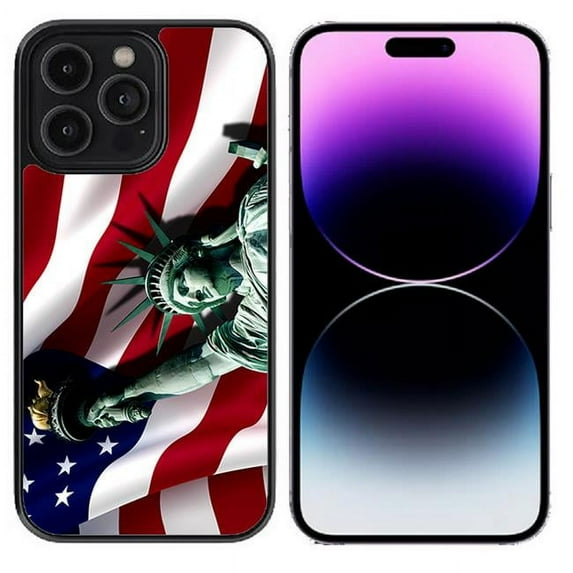 Dream Wireless 6.1 in. High Resolution Design Print Case for iPhone 15, Red - Freedom