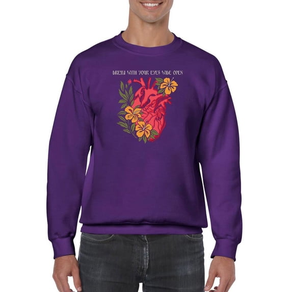 Dream With Your Eyes Wide Open Sweatshirt Men -Image by Shutterstock, Male Small