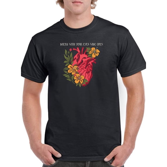 Dream With Your Eyes Wide Open T-Shirt Men -Image by Shutterstock, Male 4X-Large