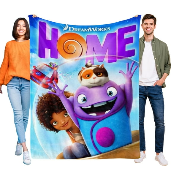 Dream Works Home Blanket for Kids, Soft Warm Flannel Throw Blanket for Boys Girls, 30x40 Inch Small Blanket for Sofa Couch Gifts Home Decor