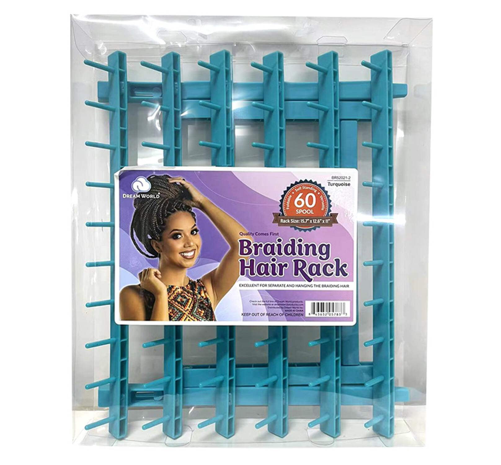 Braiding Rack Rack Dream World Braiding Hair Rack Foldable 60- Spool - Walmart.com