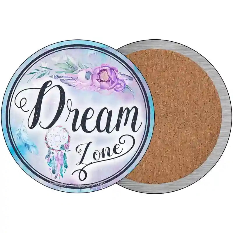 Dream Zone Novelty Circle Coaster Set of 4 3.5