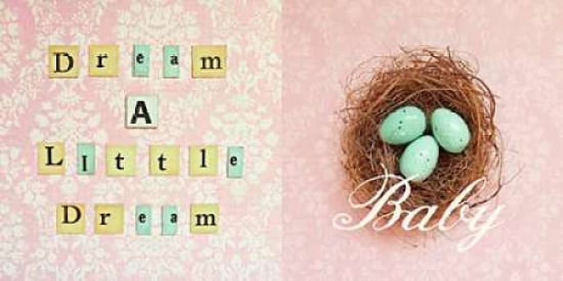 Dream a Little Dream Baby Canvas Art - Vicki Dvorak (10 x 20)