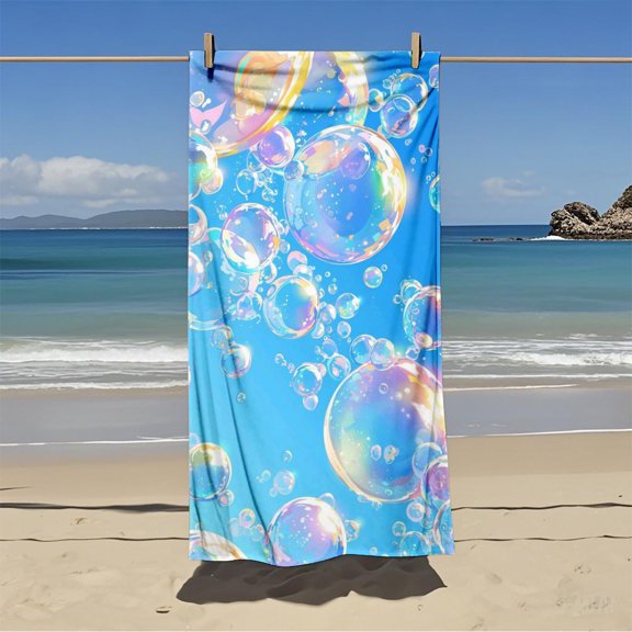 Dream bubble beach towel, oversized quick-drying non-stick sand, seaside vacation swimming beach towel
