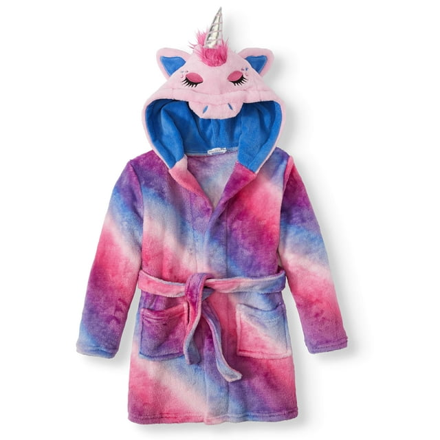 Dream life girls pajama robe - 3d wings unicorn (little girls & big girls)