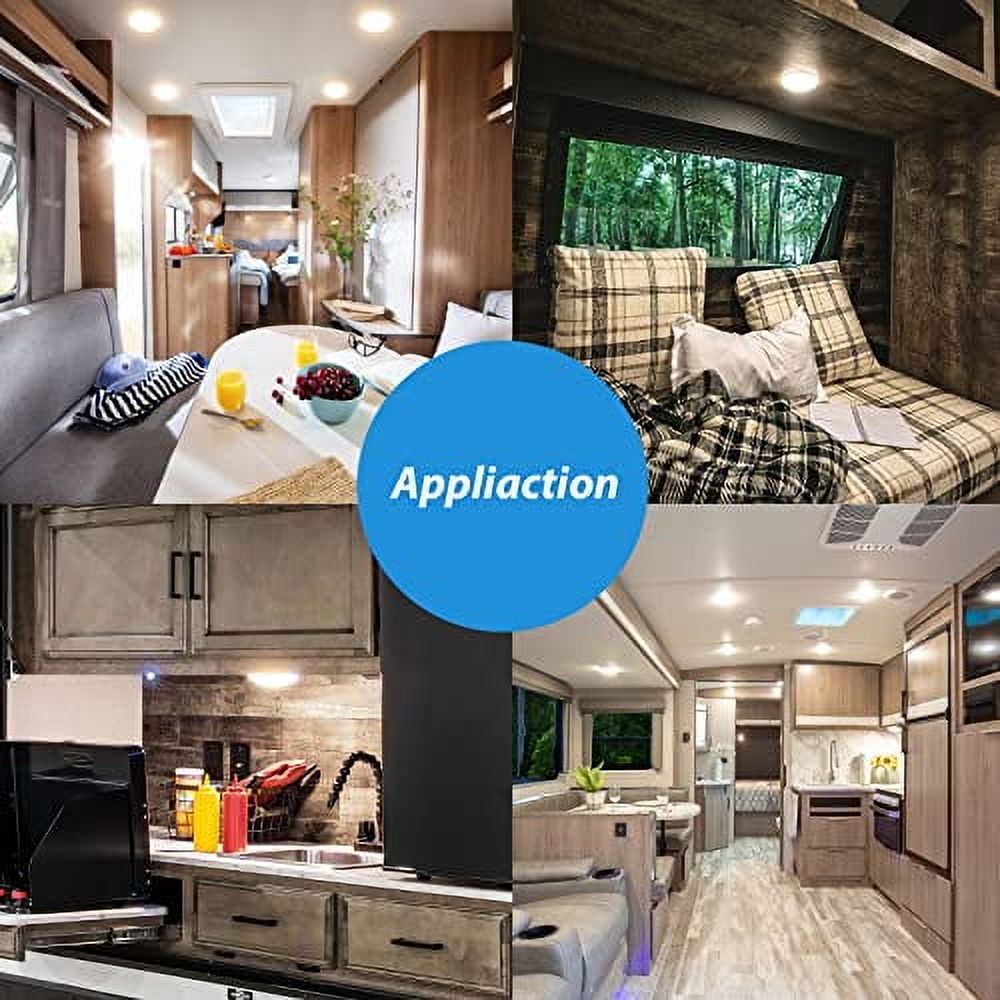 Dream lighting 12V Ceiling Light Fixtures RV Camper Interior Dome Ligh ...