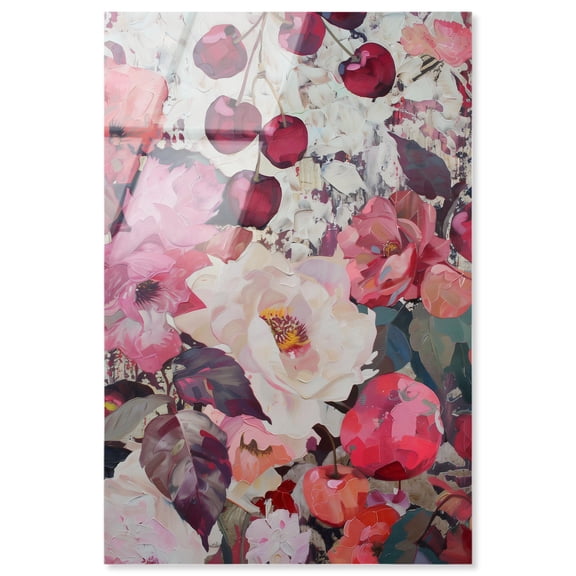 Dream of Ripe Cherries Acrylic Print Floral Wall Decor by Art Remedy, Ready to Hang, 10 x 15