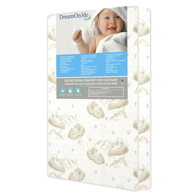 Dream on Me 3" Spring Coil Portable Crib Innerspring Mattress
