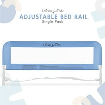 Dream on Me Adjustable Toddler Bed Rail, Blue Mesh