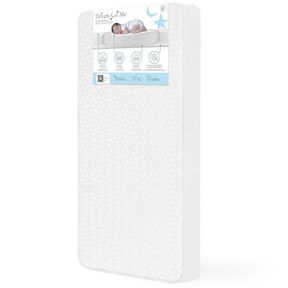 Dream on Me Breathable 6" Crib & Toddler Foam Mattress