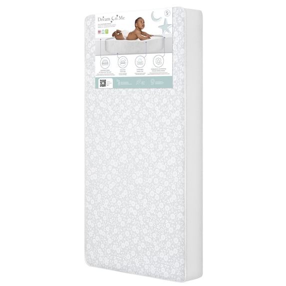 Dream on Me, Breathable Orthopedic Extra Firm Crib & Toddler Mattress, Reversible Design