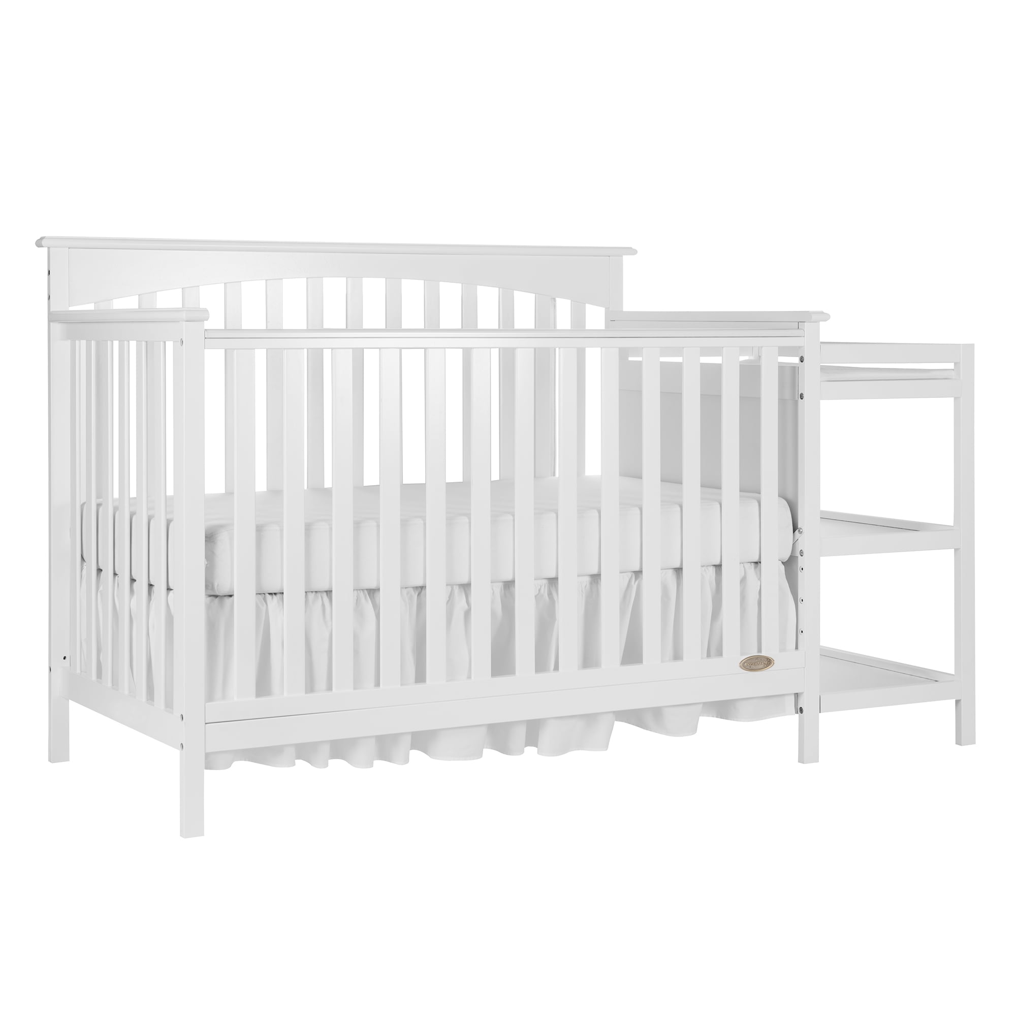 Dream on Me Chloe 5in1 Convertible Crib with Changer, Choose Your