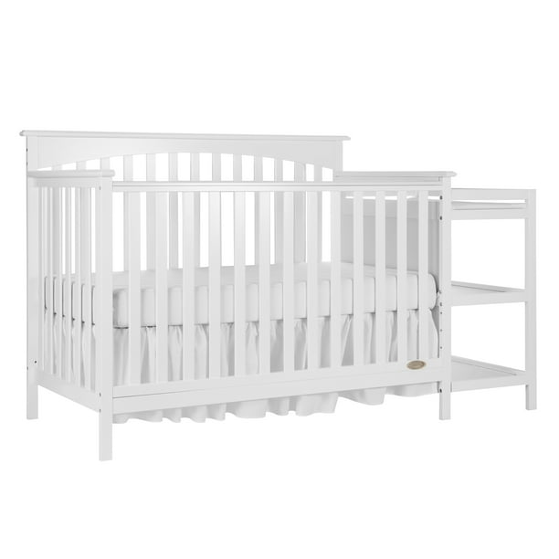 Dream on Me Chloe 5in1 Convertible Crib with Changer, Choose Your