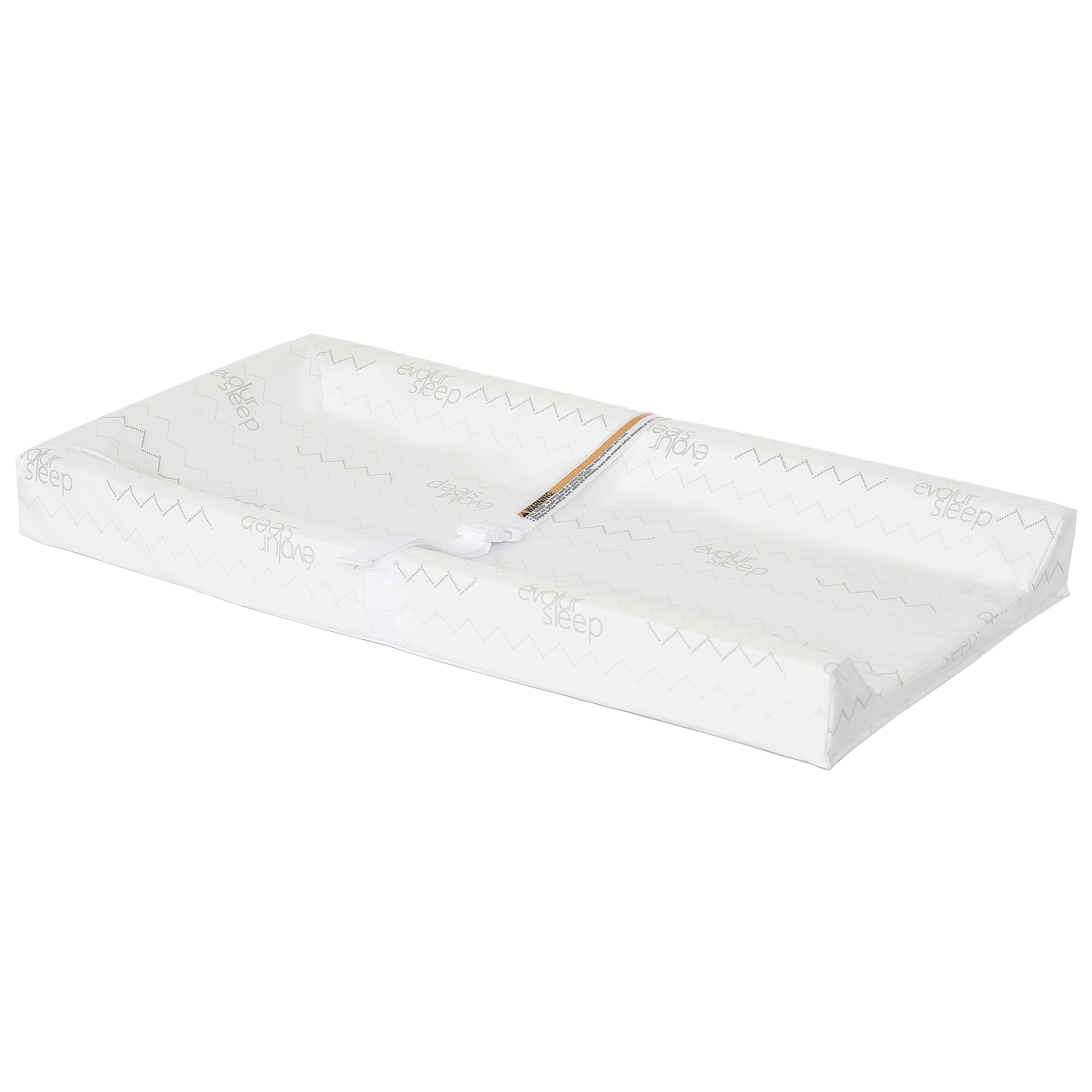 Evolur 3-Sided Contour Changing Pad Gift Set – Changing Pad with 2 Cotton Covers & Liner, Non-Skid Bottom, Safety Harness, Waterproof Foam Core