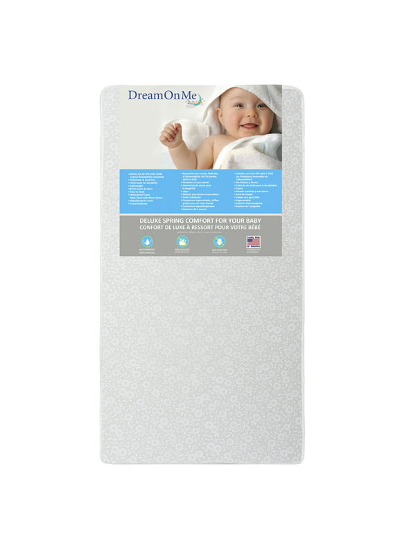 Dream on Me Little Baby 6" Full Size Firm Crib & Toddler Bed Foam Mattress