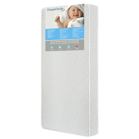 Dream On Me Little Baby 6" Full Size Firm Foam Crib and Toddler Bed Mattress