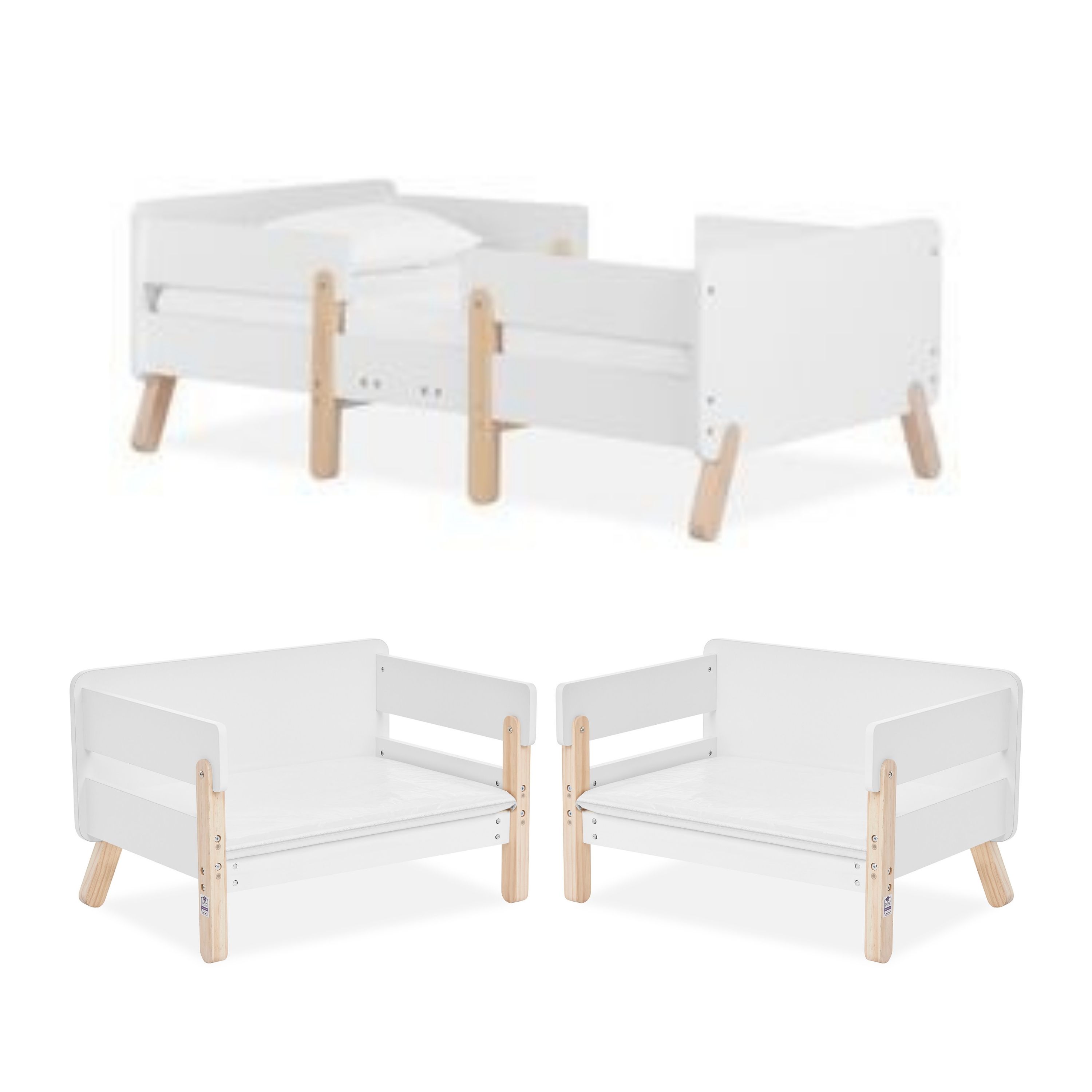 Dream on Me Brookside Toddler Bed, White