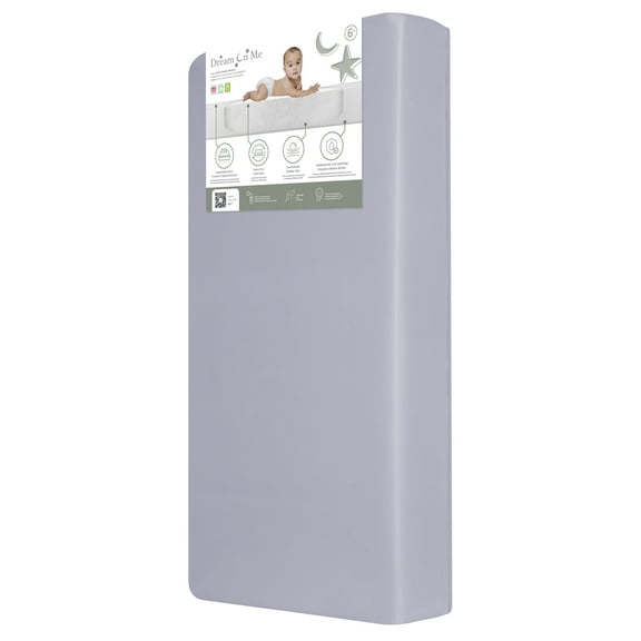 Dream on Me Starbright Breathable Foam Crib & Toddler Mattress In Periwinkle (Fits Full Size Cribs and Toddler Beds)
