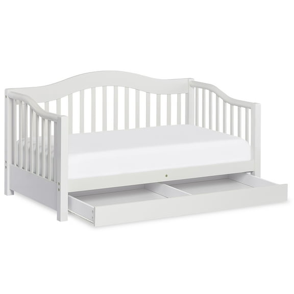 Dream on Me Toddler Day Bed with Storage, White