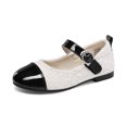 thumbnail image 1 of Dream pairs Girls Mary Jane Ballet Flats Dress Shoes for Party School Wedding SDFL226K WHITE/BLACK Size 13, 1 of 4